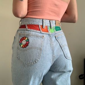 💚Personally customized boyfriend jeans💚